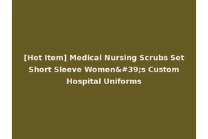 [Hot Item] Medical Nursing Scrubs Set Short Sleeve Women's Custom Hospital Uniforms