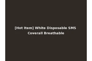 [Hot Item] White Disposable SMS Coverall Breathable