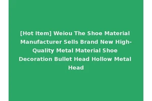 [Hot Item] Weiou The Shoe Material Manufacturer Sells Brand New High-Quality Metal Material Shoe Decoration Bullet Head Hollow Metal Head