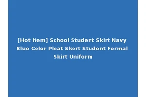 [Hot Item] School Student Skirt Navy Blue Color Pleat Skort Student Formal Skirt Uniform