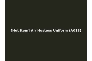 [Hot Item] Air Hostess Uniform (A013)