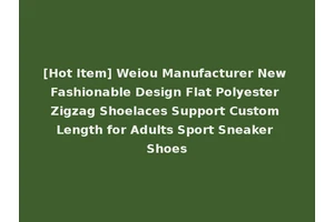 [Hot Item] Weiou Manufacturer New Fashionable Design Flat Polyester Zigzag Shoelaces Support Custom Length for Adults Sport Sneaker Shoes