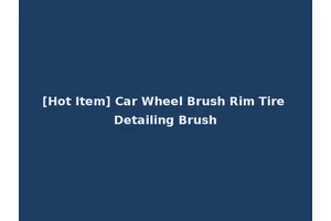 [Hot Item] Car Wheel Brush Rim Tire Detailing Brush