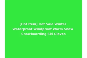 [Hot Item] Hot Sale Winter Waterproof Windproof Warm Snow Snowboarding Ski Gloves