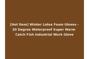 [Hot Item] Winter Latex Foam Gloves -30 Degree Waterproof Super Warm Catch Fish Industrial Work Glove