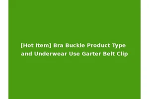 [Hot Item] Bra Buckle Product Type and Underwear Use Garter Belt Clip