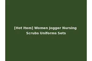 [Hot Item] Women Jogger Nursing Scrubs Uniforms Sets