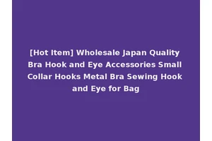 [Hot Item] Wholesale Japan Quality Bra Hook and Eye Accessories Small Collar Hooks Metal Bra Sewing Hook and Eye for Bag