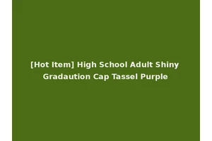 [Hot Item] High School Adult Shiny Gradaution Cap Tassel Purple