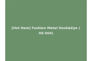 [Hot Item] Fashion Metal Hook&Eye (HE-004)
