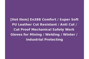 [Hot Item] En388 Comfort / Super Soft PU Leather Cut Resistant / Anti Cut / Cut Proof Mechanical Safety Work Gloves for Mining / Welding / Winter / Industrial Protecting