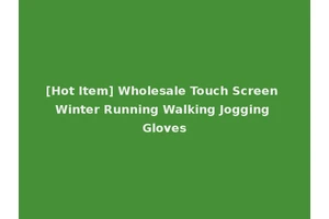 [Hot Item] Wholesale Touch Screen Winter Running Walking Jogging Gloves