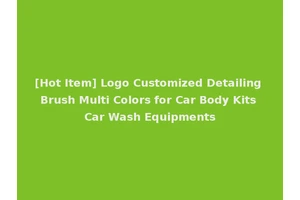 [Hot Item] Logo Customized Detailing Brush Multi Colors for Car Body Kits Car Wash Equipments