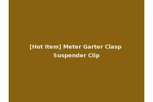 [Hot Item] Meter Garter Clasp Suspender Clip