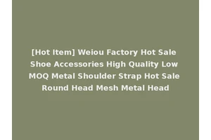 [Hot Item] Weiou Factory Hot Sale Shoe Accessories High Quality Low MOQ Metal Shoulder Strap Hot Sale Round Head Mesh Metal Head