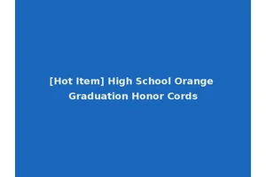 [Hot Item] High School Orange Graduation Honor Cords
