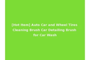[Hot Item] Auto Car and Wheel Tires Cleaning Brush Car Detailing Brush for Car Wash