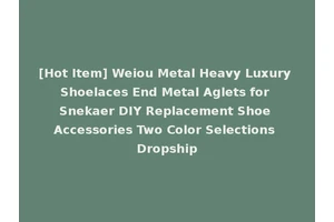 [Hot Item] Weiou Metal Heavy Luxury Shoelaces End Metal Aglets for Snekaer DIY Replacement Shoe Accessories Two Color Selections Dropship