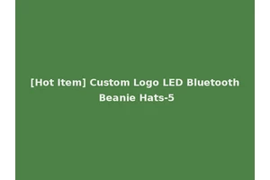 [Hot Item] Custom Logo LED Bluetooth Beanie Hats-5