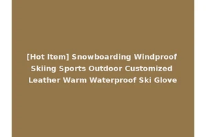 [Hot Item] Snowboarding Windproof Skiing Sports Outdoor Customized Leather Warm Waterproof Ski Glove