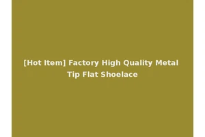 [Hot Item] Factory High Quality Metal Tip Flat Shoelace