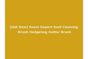 [Hot Item] Room Deport Roof Cleaning Brush Hedgehog Gutter Brush