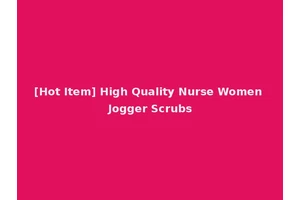 [Hot Item] High Quality Nurse Women Jogger Scrubs