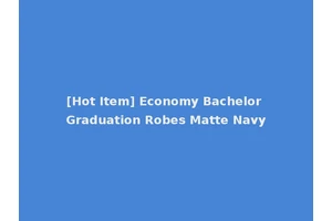 [Hot Item] Economy Bachelor Graduation Robes Matte Navy