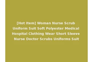 [Hot Item] Woman Nurse Scrub Uniform Suit Soft Polyester Medical Hospital Clothing Wear Short Sleeve Nurse Doctor Scrubs Uniforms Suit