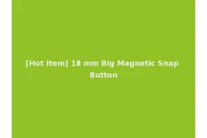[Hot Item] 18 mm Big Magnetic Snap Button