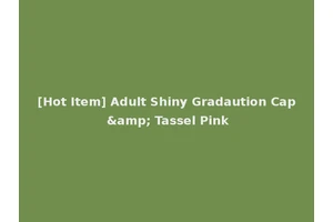[Hot Item] Adult Shiny Gradaution Cap &amp; Tassel Pink