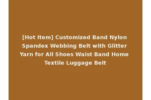 [Hot Item] Customized Band Nylon Spandex Webbing Belt with Glitter Yarn for All Shoes Waist Band Home Textile Luggage Belt