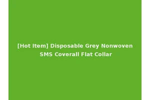 [Hot Item] Disposable Grey Nonwoven SMS Coverall Flat Collar