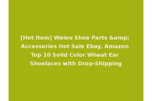 [Hot Item] Weiou Shoe Parts &amp; Accessories Hot Sale Ebay, Amazon Top 10 Solid Color Wheat Ear Shoelaces with Drop-Shipping