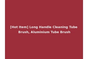 [Hot Item] Long Handle Cleaning Tube Brush, Aluminium Tube Brush