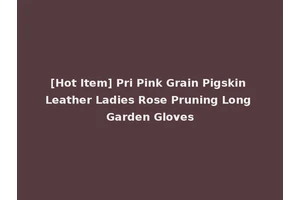 [Hot Item] Pri Pink Grain Pigskin Leather Ladies Rose Pruning Long Garden Gloves