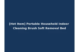 [Hot Item] Portable Household Indoor Cleaning Brush Soft Removal Bed