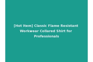 [Hot Item] Classic Flame Resistant Workwear Collared Shirt for Professionals