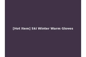[Hot Item] Ski Winter Warm Gloves