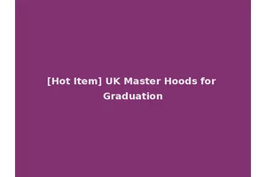 [Hot Item] UK Master Hoods for Graduation