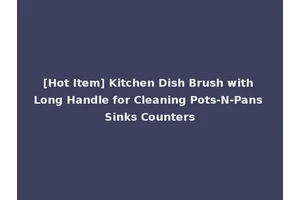 [Hot Item] Kitchen Dish Brush with Long Handle for Cleaning Pots-N-Pans Sinks Counters