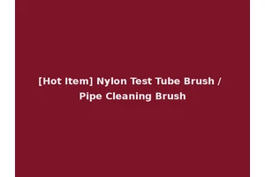 [Hot Item] Nylon Test Tube Brush / Pipe Cleaning Brush