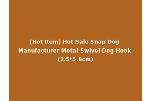 [Hot Item] Hot Sale Snap Dog Manufacturer Metal Swivel Dog Hook (2.5*5.8cm)