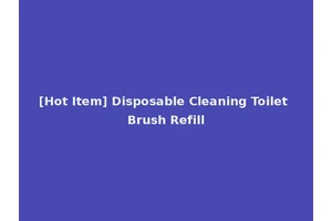 [Hot Item] Disposable Cleaning Toilet Brush Refill
