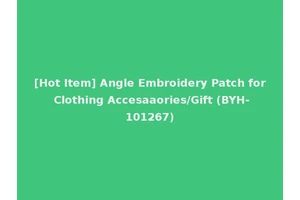 [Hot Item] Angle Embroidery Patch for Clothing Accesaaories/Gift (BYH-101267)