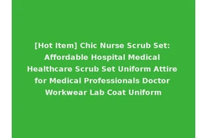 [Hot Item] Chic Nurse Scrub Set: Affordable Hospital Medical Healthcare Scrub Set Uniform Attire for Medical Professionals Doctor Workwear Lab Coat Uniform