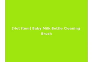 [Hot Item] Baby Milk Bottle Cleaning Brush