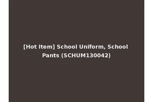 [Hot Item] School Uniform, School Pants (SCHUM130042)