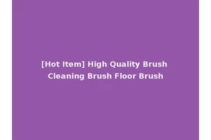 [Hot Item] High Quality Brush Cleaning Brush Floor Brush