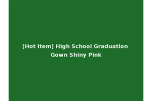 [Hot Item] High School Graduation Gown Shiny Pink